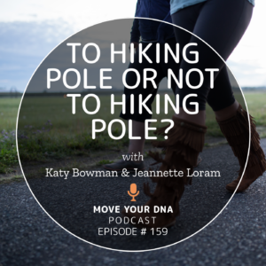 Image that reads: To Hiking Pole or Not to Hiking Pole